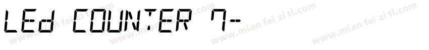 LED Counter 7字体转换